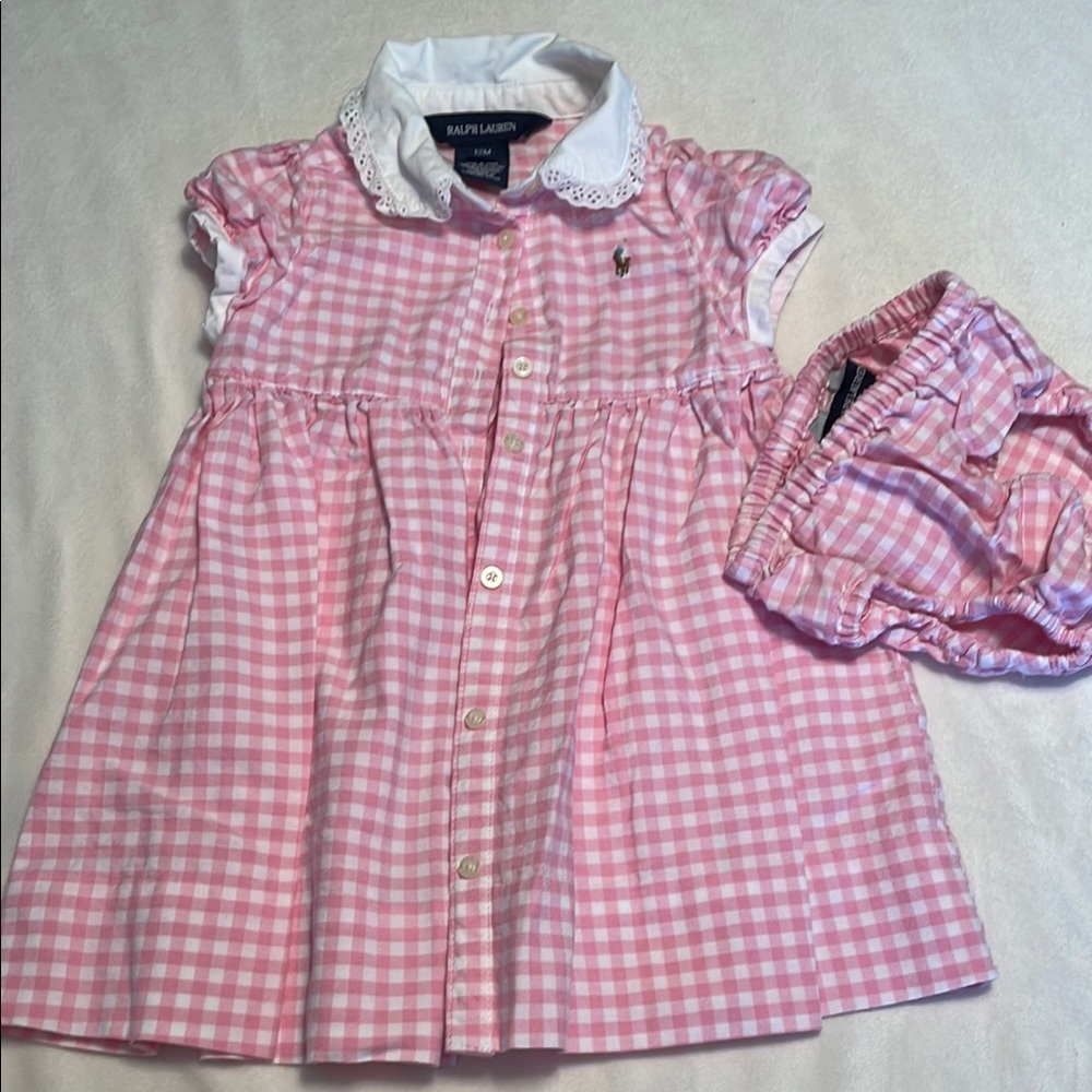 Ralph Lauren Pink Gingham Kids Shirt